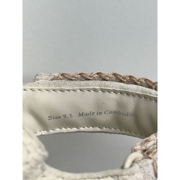Dolce Vita Sandals Open Toe Ivory Summer Sporty Platform Size 9.5 - Picture 11 of 12